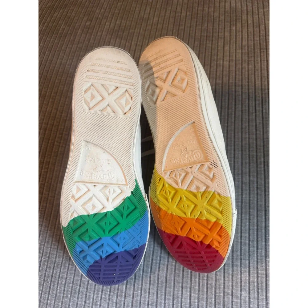 Converse Chuck 70 Pride Rainbow Paisley High Top Sneakers Mens 9 A02266C